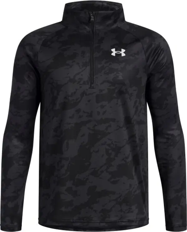Under Armour Under Armour TECH 2.0 1/2 ZIP Спортна блузка за момчета с дълъг ръкав, черно, размер M
