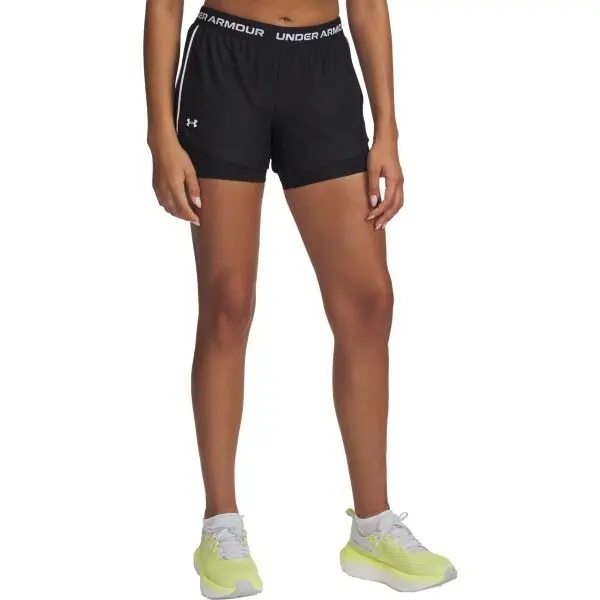 Under Armour Under Armour TECH PLAY UP 2IN1 Дамски спортни шорти, черно, размер