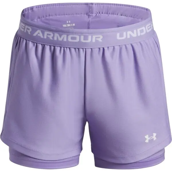 Under Armour Under Armour TECH PLAY UP 2N1 SHORT Момичешки шорти, лилаво, размер XL