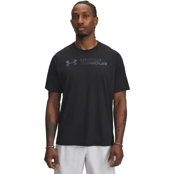 Under Armour Under Armour TECH REFLECTIVE Мъжка тениска, черно, размер L