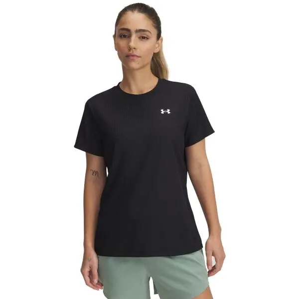 Under Armour Under Armour TECH RIB TEE Дамска тениска, черно, размер