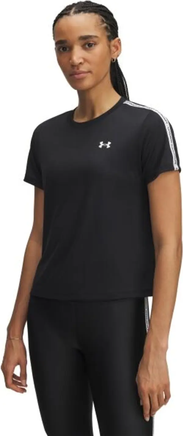 Under Armour Under Armour TECH WORDMARK TAPE Дамска спортна тениска, черно, размер S