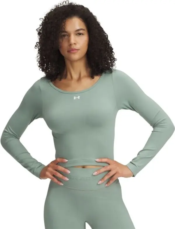 Under Armour Under Armour TRAIN SEAMLESS LS Дамска тениска, светло-зелено, размер L