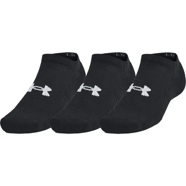 Under Armour Under Armour TRAINING COTTON NO SHOW 3PK Универсални чорапи, черно, размер