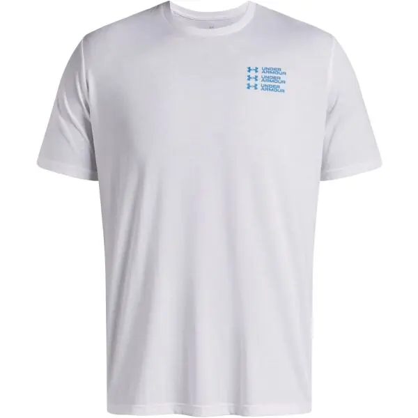 Under Armour Under Armour TRIPLE STACK Мъжка тениска, бяло, размер S