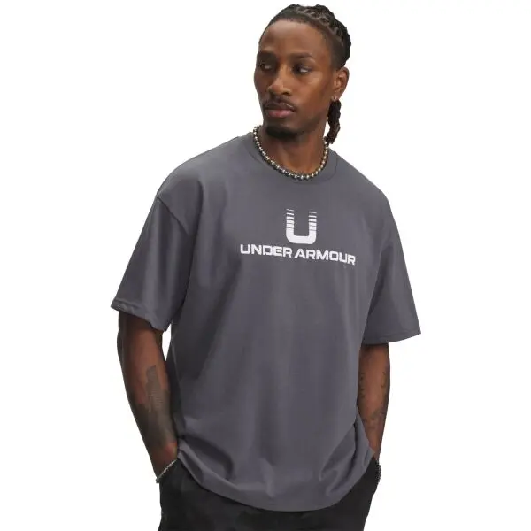 Under Armour Under Armour U LOGO HEAVYWEIGHT Мъжка тениска, сиво, размер L