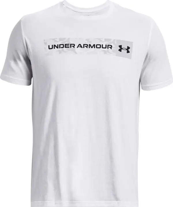 Under Armour Under Armour UA CAMO CHEST STRIPE SS Мъжка тениска, бяло, размер
