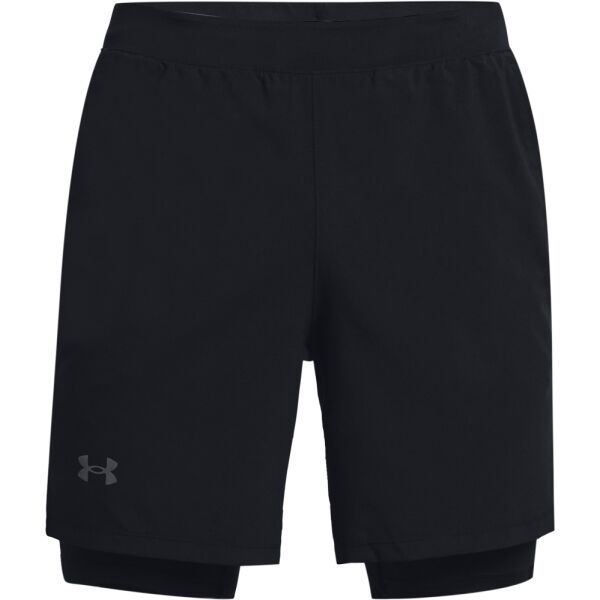 Under Armour Under Armour UA LAUNCH 7'' 2-IN-1 SHORT Мъжки шорти за бягане, черно, размер