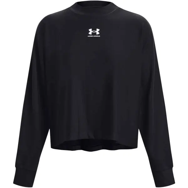 Under Armour Under Armour UA RIVAL TERRY OVERSIZED CRW Дамска тренировъчна тениска, черно, размер S