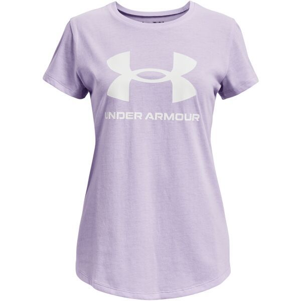 Under Armour Under Armour LIVE SPORTSTYLE GRAPHIC SS Тениска за момичета, лилаво, размер S