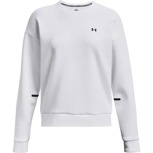 Under Armour Under Armour UNSTOPPABLE FLC CREW Дамски суитшърт, бяло, размер M