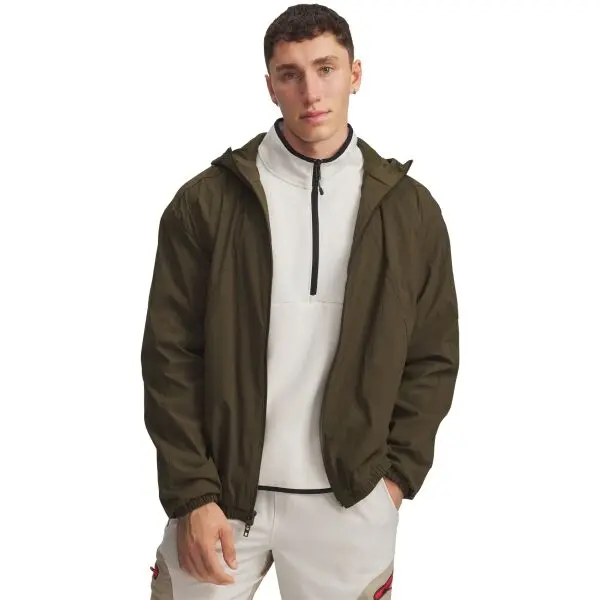 Under Armour Under Armour UNSTOPPABLE TEXTURED WOVEN Мъжко леко яке, khaki, размер M