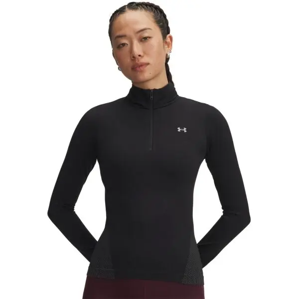 Under Armour Under Armour VANISH SEAMLESS 1/4 ZIP Дамска блуза с дълъг ръкав, черно, размер M
