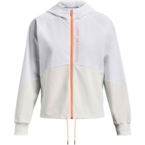 Under Armour Under Armour WOVEN FZ JACKET Дамско яке, бяло, размер