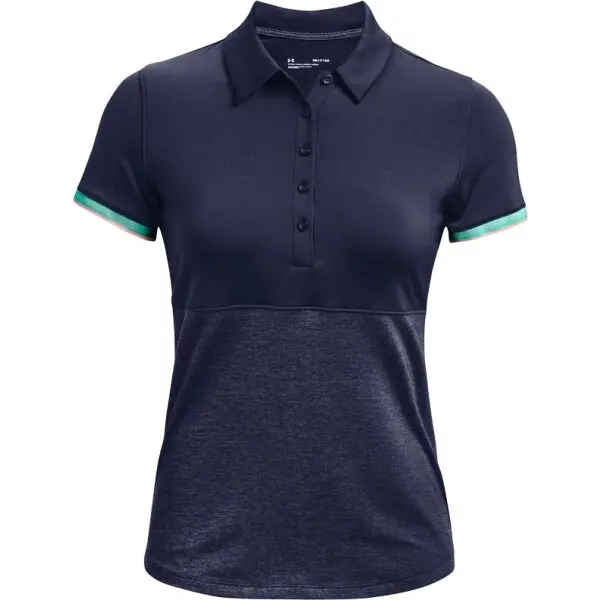 Under Armour Under Armour ZINGER POINT SS POLO Дамска тениска с яка за голф, тъмносин, размер S