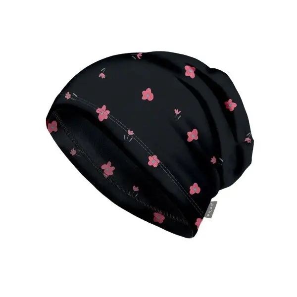 UNUO UNUO BASIC Детска поларена шапка, черно, размер