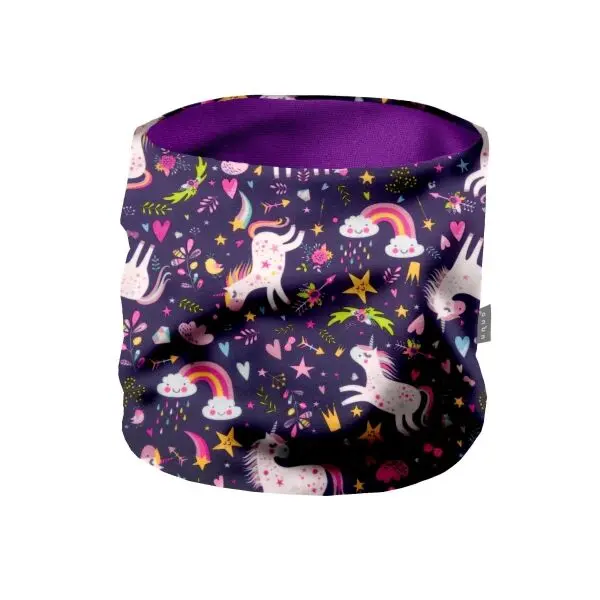 UNUO UNUO BASIC Детски шал-яка, лилаво, размер