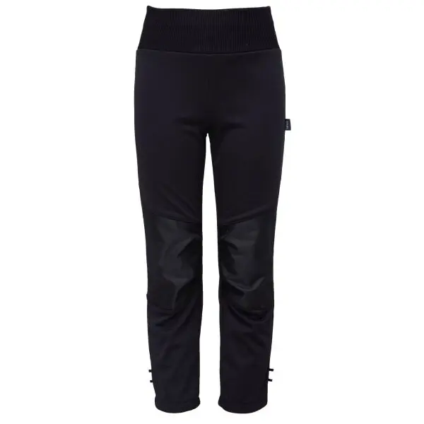 UNUO UNUO FLEXI Детски софтшел панталон, черно, размер 110-116