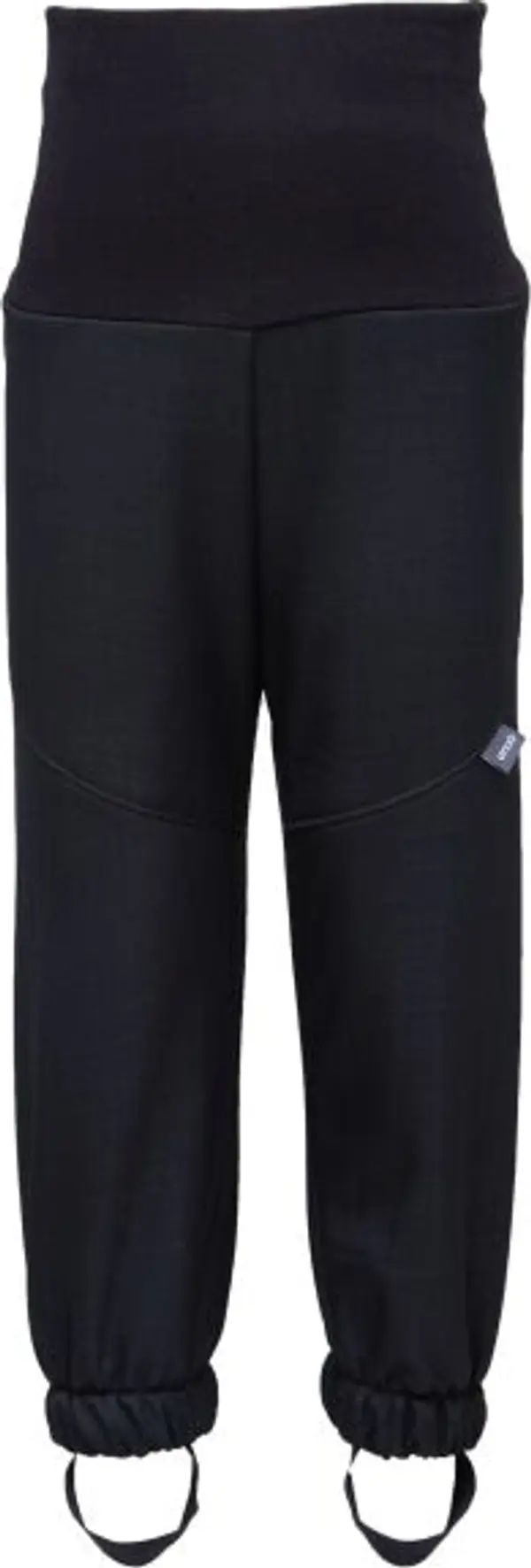 UNUO UNUO LIGHT Детски софтшел панталон, черно, размер 80-86