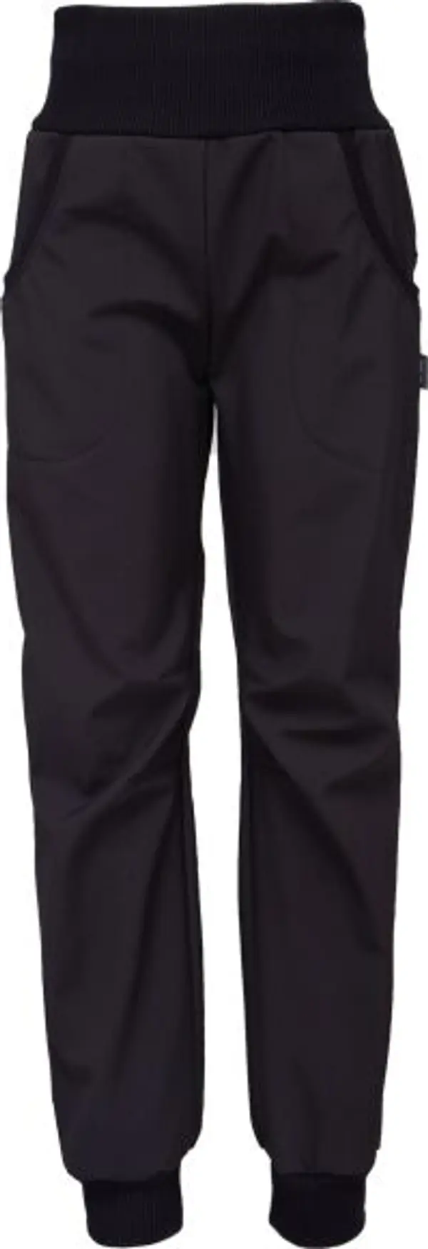 UNUO UNUO STREET Детски софтшел панталон, черно, размер 122-128