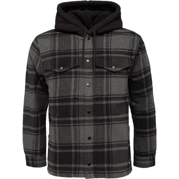Vans Vans PIEDMONT HOODED PLAID SHACKET Мъжко яке, черно, размер