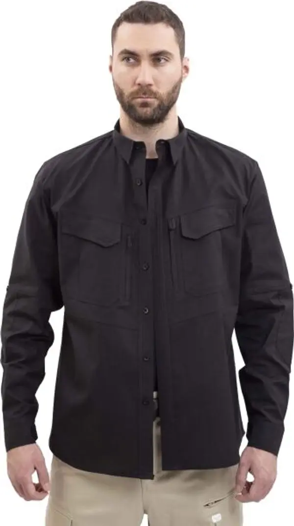 VAVWEAR VAVWEAR TACTEC01 Мъжка риза, черно, размер