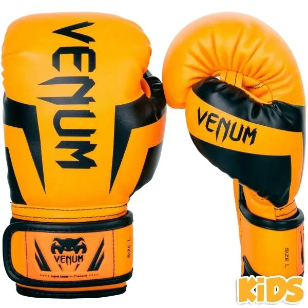 Venum Venum ELITE BOXING GLOVES KIDS - EXCLUSIVE FLUO Детски боксьорски ръкавици, оранжево, размер