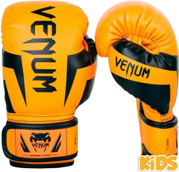 Venum Venum ELITE BOXING GLOVES KIDS - EXCLUSIVE FLUO Детски боксьорски ръкавици, оранжево, размер