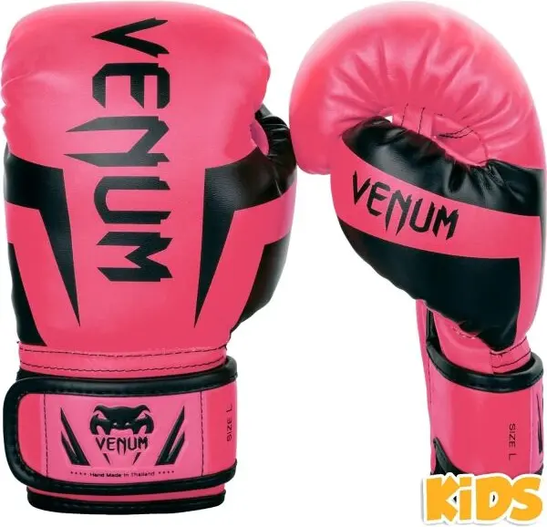 Venum Venum ELITE BOXING GLOVES KIDS - EXCLUSIVE FLUO Детски боксьорски ръкавици, розово, размер