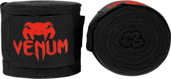 Venum Venum KONTACT BOXING HANDWRAPS - 4M Боксьорски бандажи, черно, размер