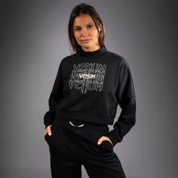 Venum Venum PULSE CROPPED SWEATSHIRT Дамски суитшърт, черно, размер