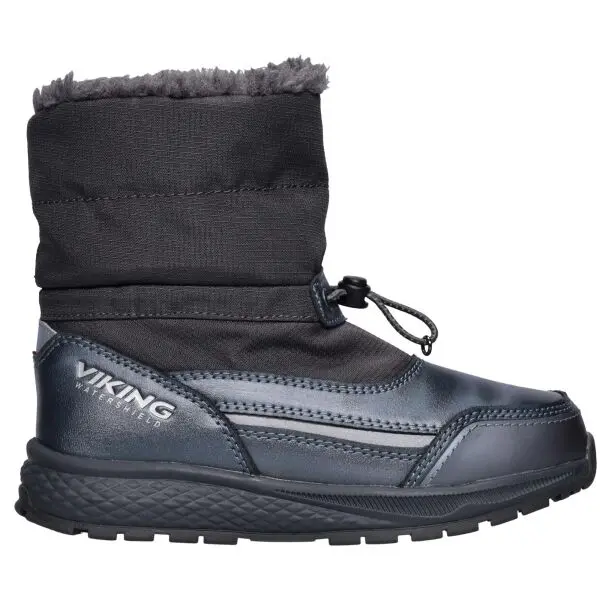 VIKING BY NORWAY VIKING BY NORWAY EQUIP SHINE WARM WP PULL ON Детски зимни ботуши, тъмносиво, размер
