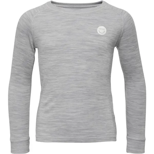 VIKING BY NORWAY VIKING BY NORWAY SOFT BASELAYER MERINO TOP Детско термобельо, сиво, размер