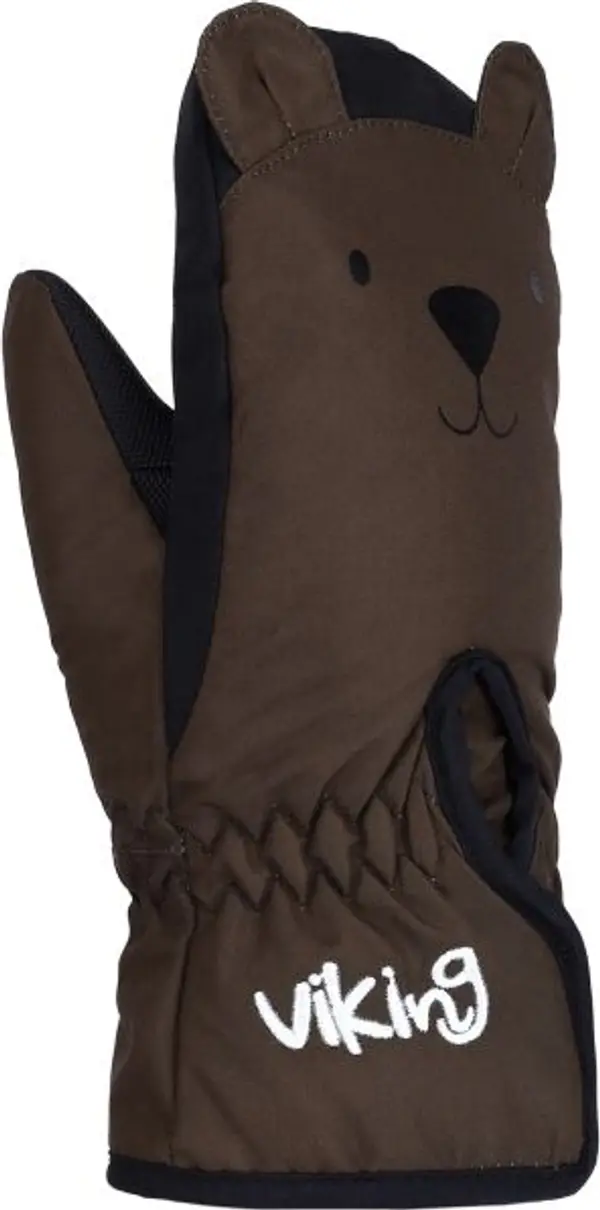 Viking Viking MINNIS Детски  ръкавици с оформен палец, кафяво, размер