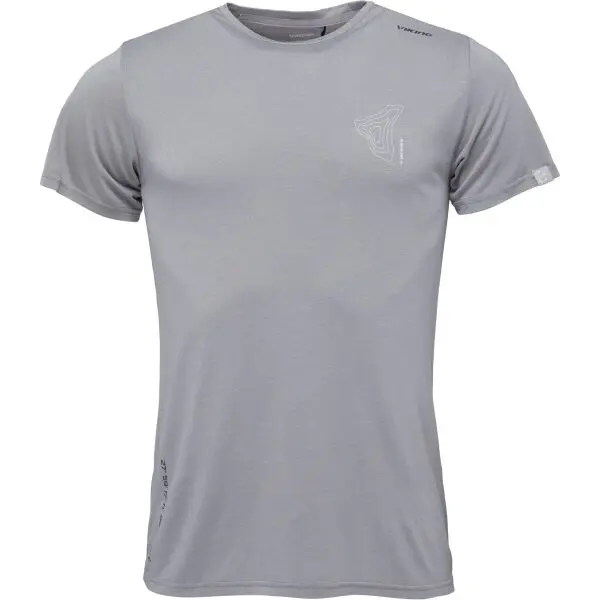 Viking Viking RUNE Мъжка тениска, сиво, размер