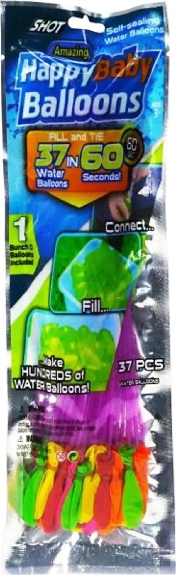 VIZOPOL VIZOPOL SET OF WATER BALLOONS 37 KS Комплект водни балони, микс, размер