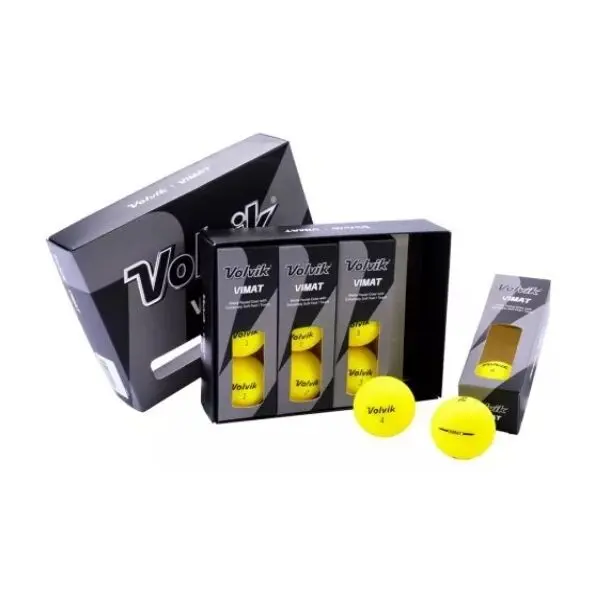 VOLVIK VOLVIK GB VIMAT 2P 12KS Топчета за голф, жълто, размер