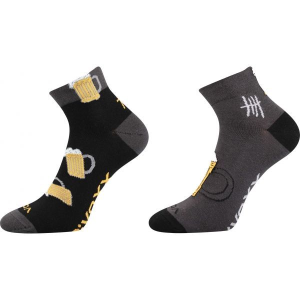 Voxx Voxx ЧОРАПИ 2 ЧИФТА Мъжки чорапи, черно, размер 39-42