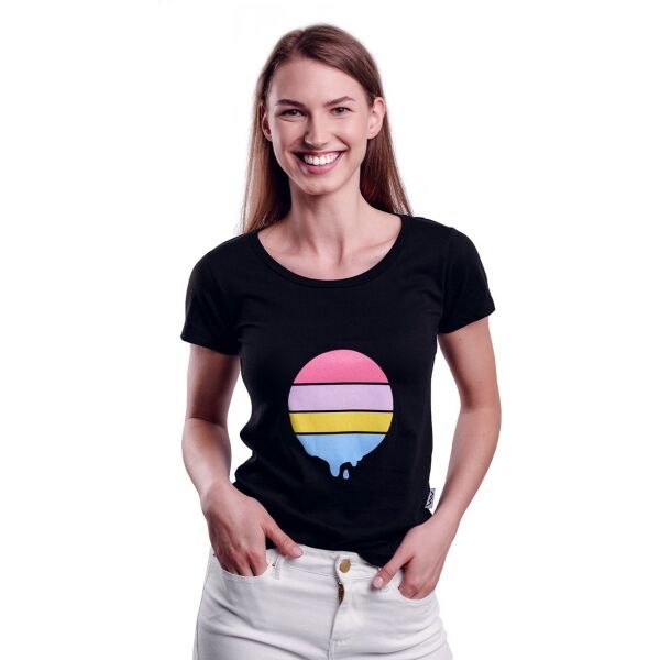 VUCH VUCH VEIN Дамска тениска, черно, размер