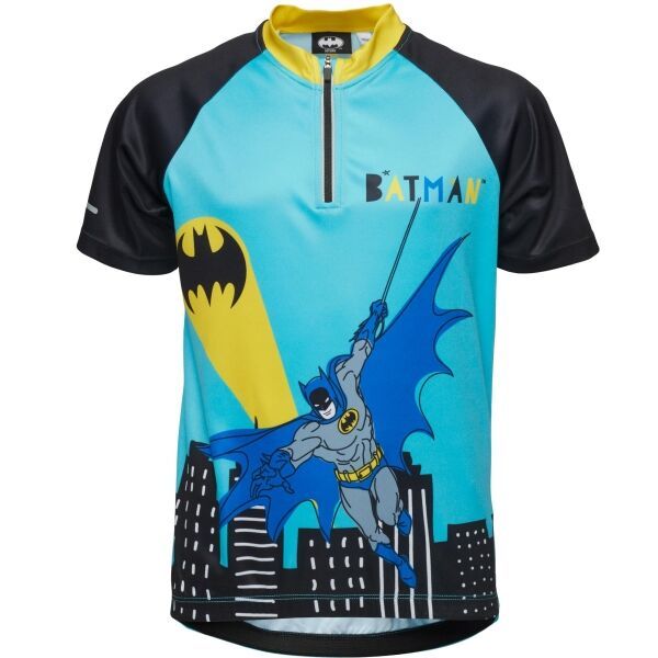 Warner Bros Warner Bros BATMAN JERSEY Момчешка велосипедна фланелка, синьо, размер