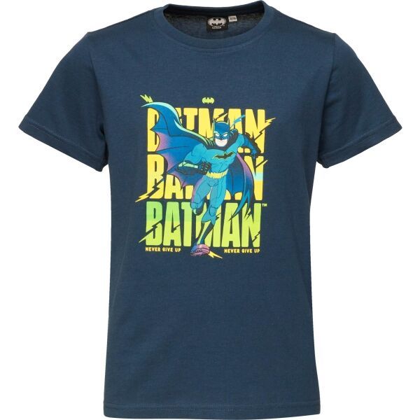 Warner Bros Warner Bros BATMAN NEVER GIVE UP Тениска за момчета, тъмносин, размер
