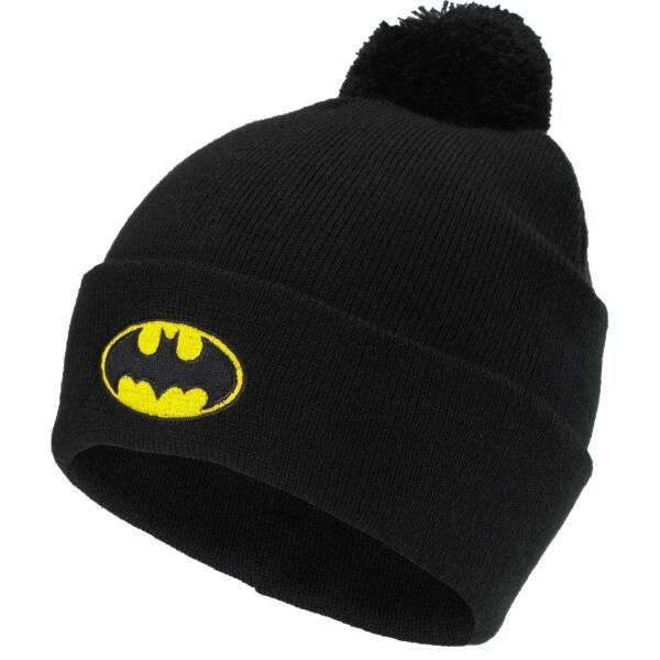 Warner Bros Warner Bros BATMAN POMPOM HAT Детска зимна шапка, черно, размер