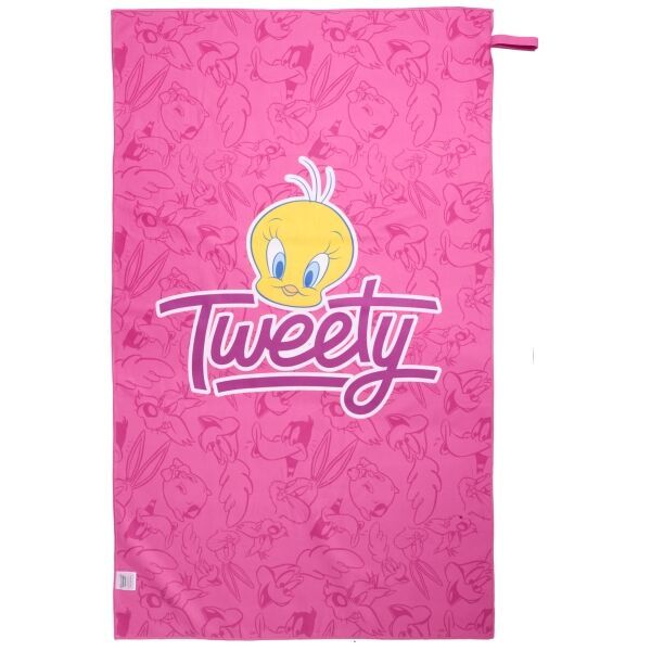 Warner Bros Warner Bros TWEETY 80 x 130 Бързо изсъхваща хавлия, розово, размер
