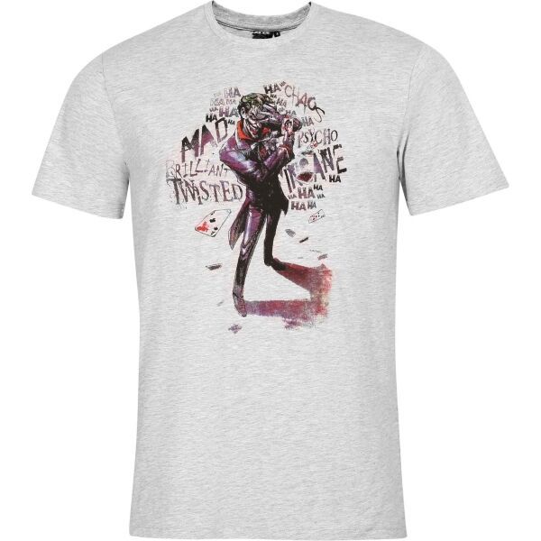 Warner Bros Warner Bros JOKER MAD Мъжка тениска, сиво, размер XL