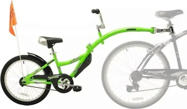 WEERIDE WEERIDE CO-PILOT Детско колело за прикачване, зелено, размер