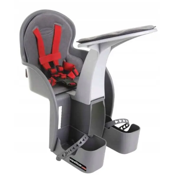 WEERIDE WEERIDE SAFE FRONT CLASSIC Детска предна седалка за колело, сиво, размер