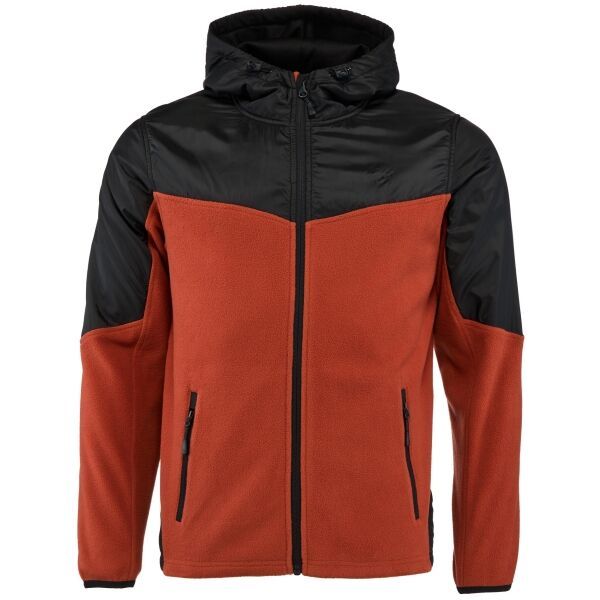 Willard Willard AMAR Комбиниран мъжки суитшърт от полар, оранжево, размер