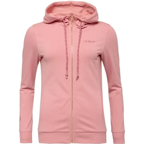 Willard Willard ANISSA Дамски суичър с цип по цялата дължина, розово, размер XXL