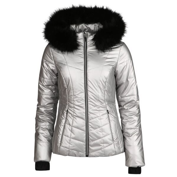 Willard Willard AUGUSTINA Дамско капитонирано скиорско яке, сребърно, размер