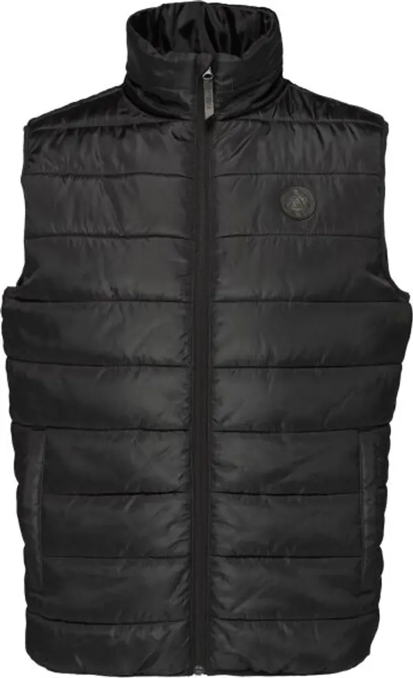 Willard Willard BOWMAN Мъжки капитониран елек, черно, размер